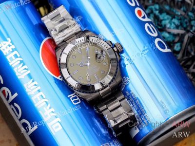 High Quality Replica Rolex Black strap Black Face Dial Black Ceramic Bezel Men Watch 40mm